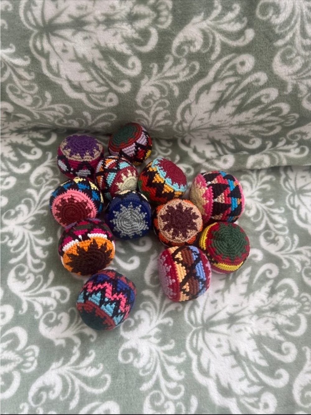 You Get 2 Foot Bag Hacky Sack vintage Fun Toy New Design Color Vary